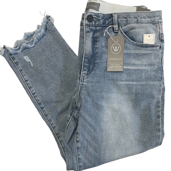 Wit & Wisdom Ab Solutions High Rise Distress Skinny Jean - Picture 7 of 7